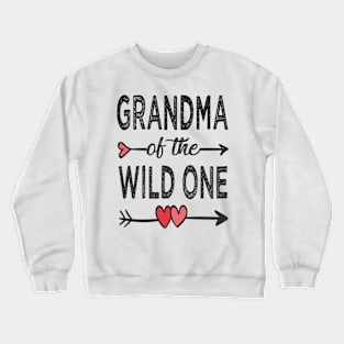 grandma of the wild one Crewneck Sweatshirt